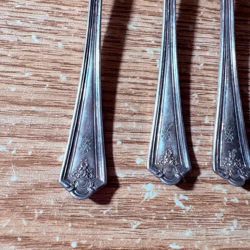 Vintage Silverplate Cocktail Fork collection Lot of 4